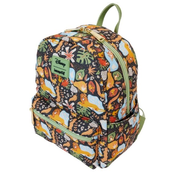 Loungefly Disney Lion King 30th Anniversary All-Over Print Canvas Mini Backpack main image 8